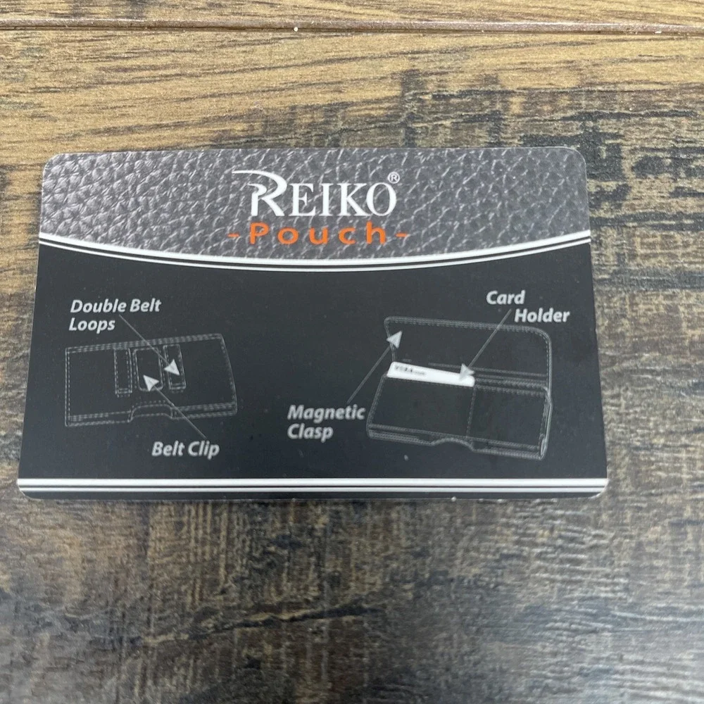 Reiko Phone Holster Belt Clip Case Nylon Pouch iPhone Pulse Black Utility
